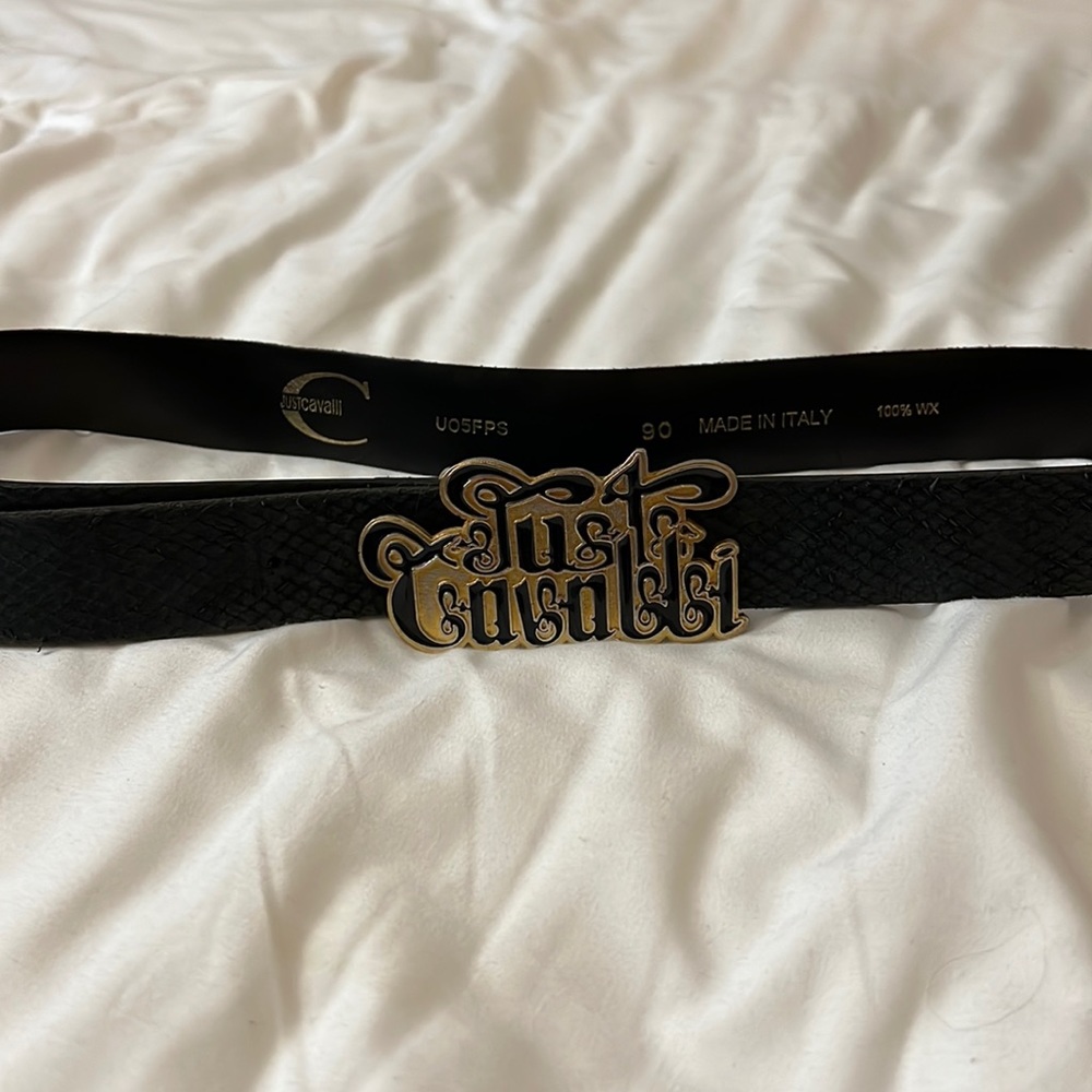 Roberto Cavali snakeskin belt
